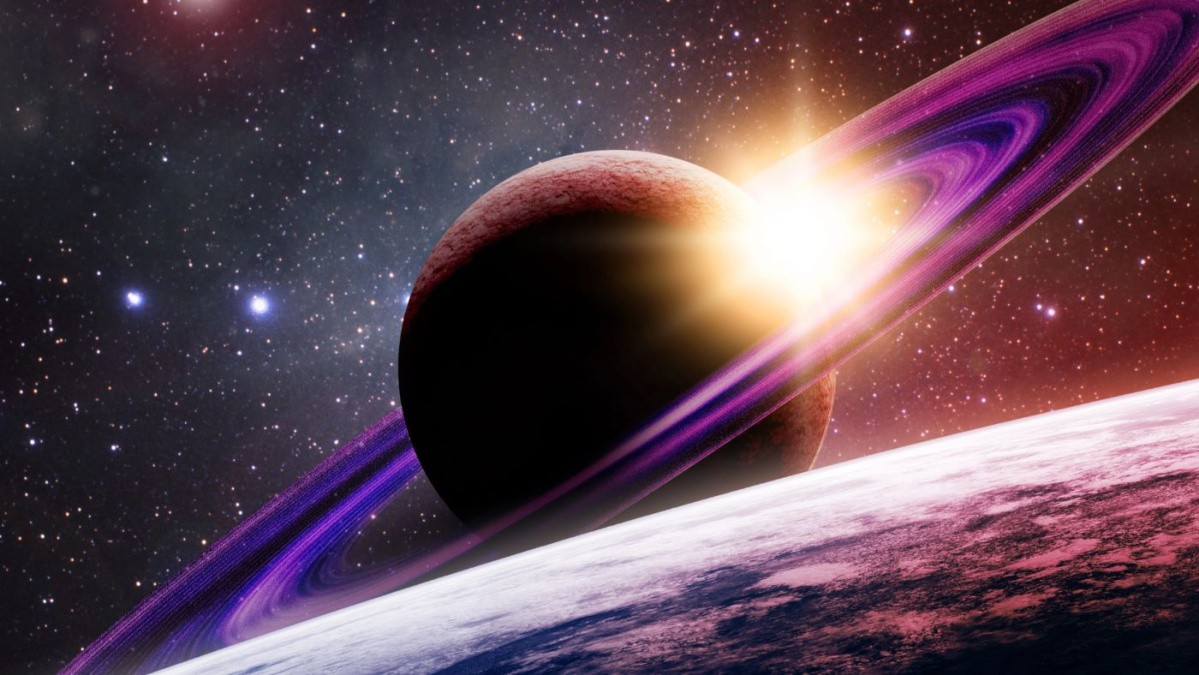 Spectacol astronomic pe cerul Germaniei – Luna plină și planeta Saturn, vizibile